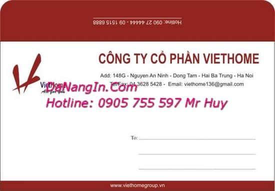 In Bì Thư Giá Rẻ Tại Đà Nẵng In Menu Nhanh LH 0905 755 597 Mr Huy