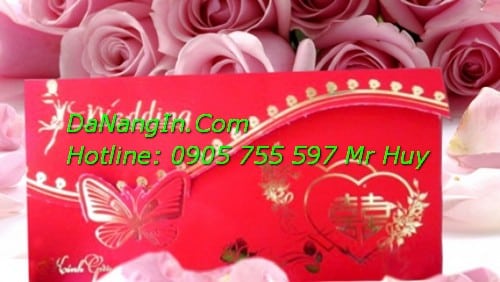 Thiệp cưới đà nẵng giá rẻ in nhanh lấy liền 0905 755 597